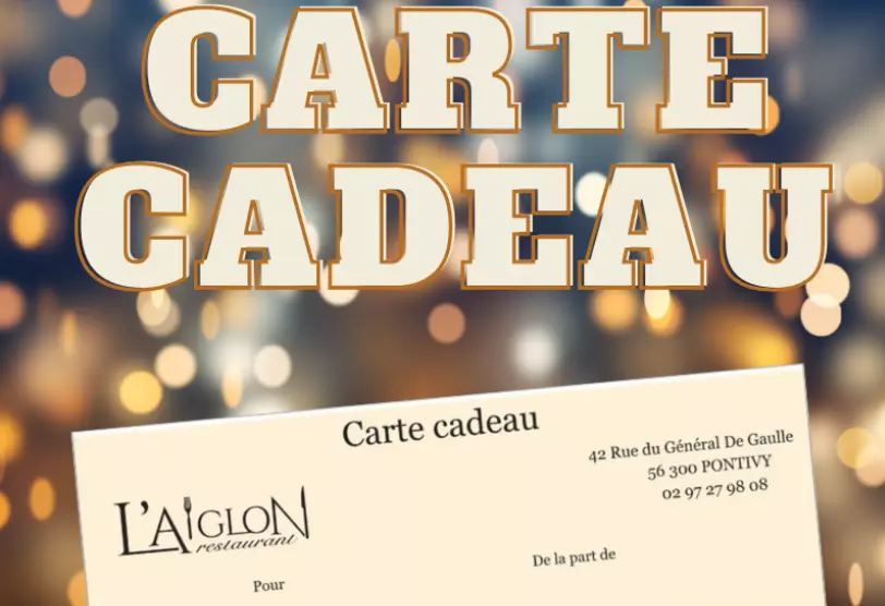Carte cadeau l&rsquo;Aiglon Restaurant à Pontivy