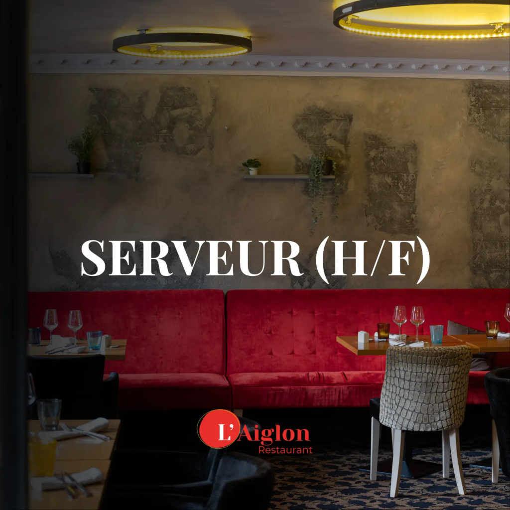 Emploi serveur l'aiglon pontivy